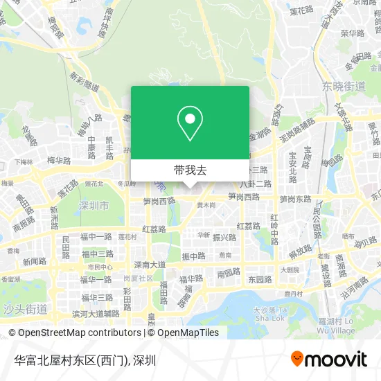 华富北屋村东区(西门)地图