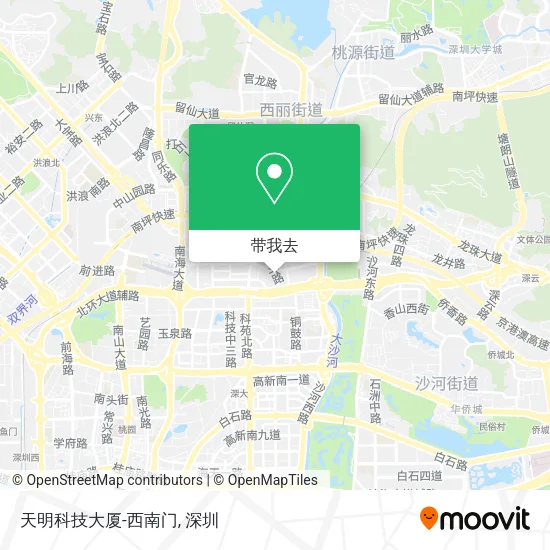 天明科技大厦-西南门地图