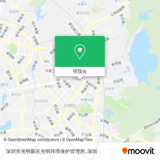 深圳市光明新区光明环境保护管理所地图