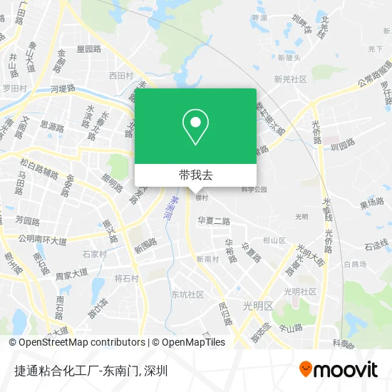 捷通粘合化工厂-东南门地图