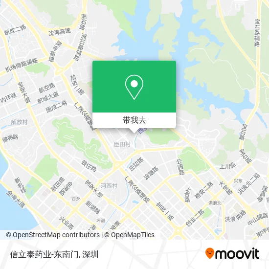 信立泰药业-东南门地图