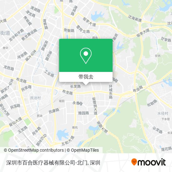 深圳市百合医疗器械有限公司-北门地图