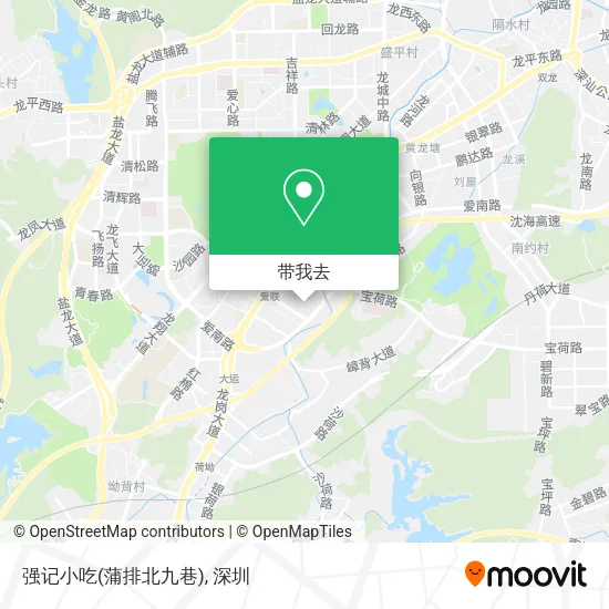 强记小吃(蒲排北九巷)地图