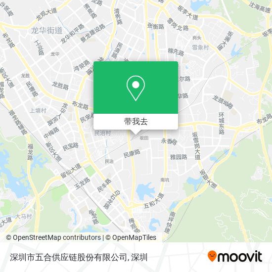 深圳市五合供应链股份有限公司地图