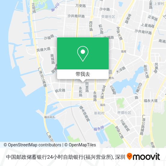 中国邮政储蓄银行24小时自助银行(福兴营业所)地图