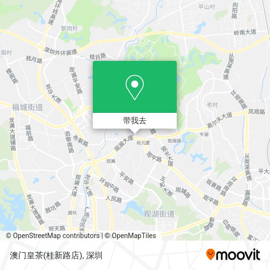 澳门皇茶(桂新路店)地图