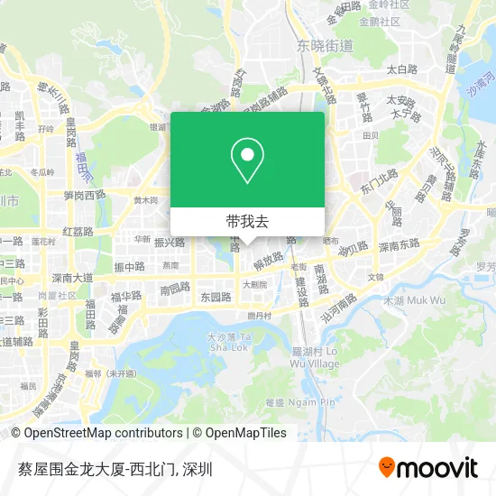 蔡屋围金龙大厦-西北门地图