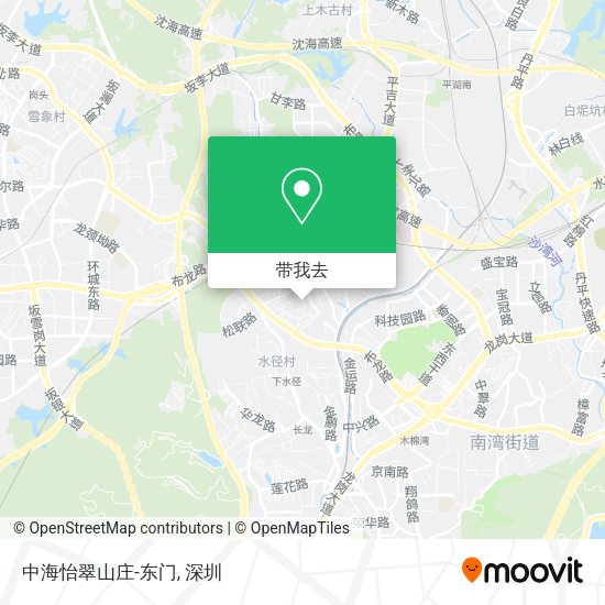 中海怡翠山庄-东门地图