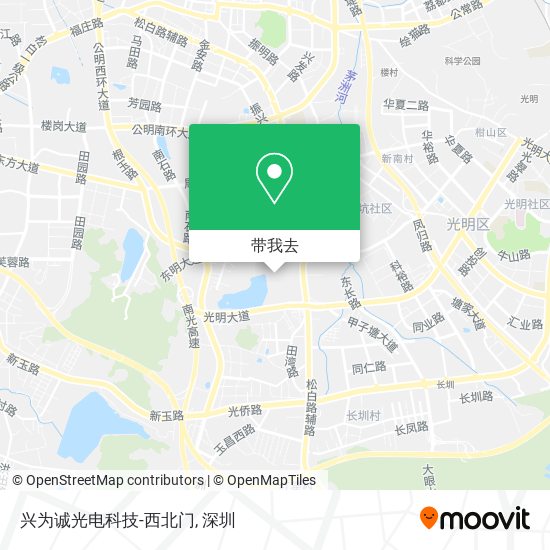 兴为诚光电科技-西北门地图