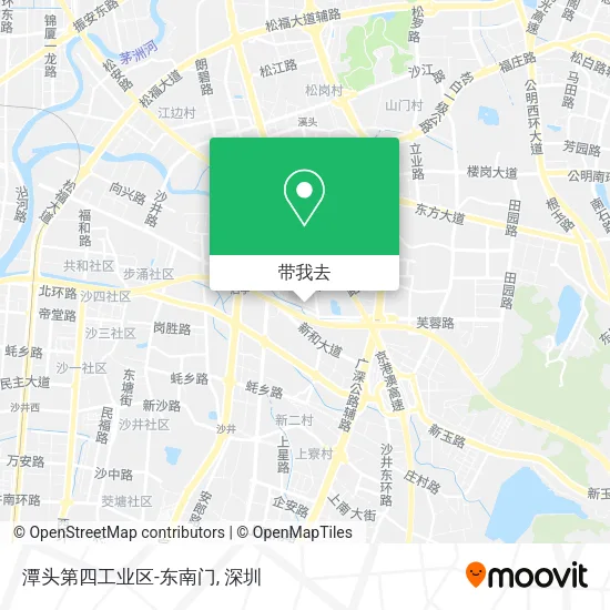 潭头第四工业区-东南门地图