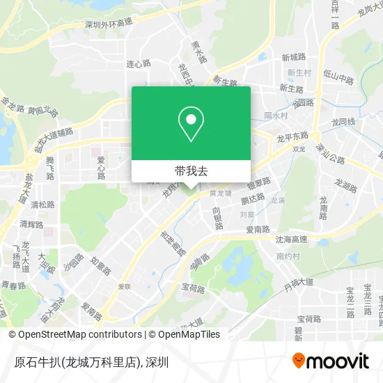 原石牛扒(龙城万科里店)地图
