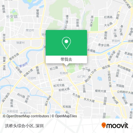 洪桥头综合小区地图