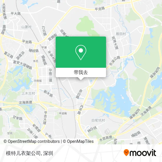 模特儿衣架公司地图