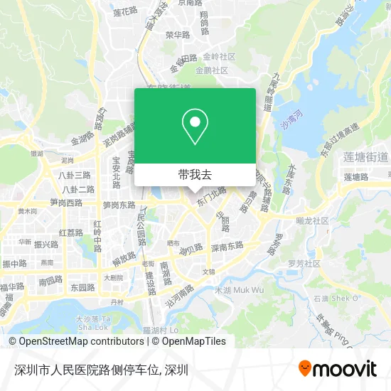 深圳市人民医院路侧停车位地图