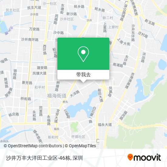 沙井万丰大洋田工业区-46栋地图