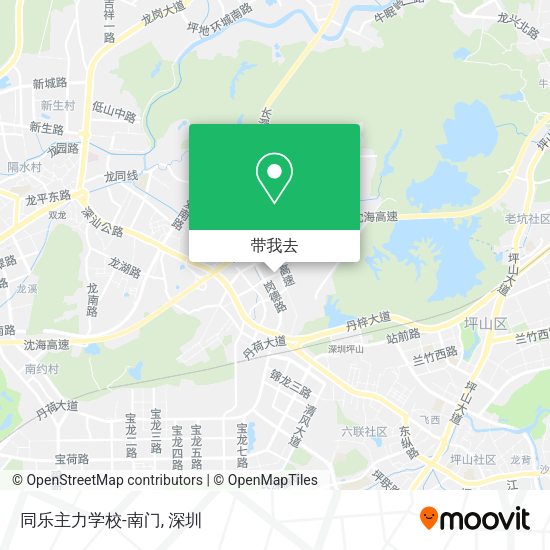 同乐主力学校-南门地图