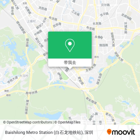 Baishilong Metro Station (白石龙地铁站)地图