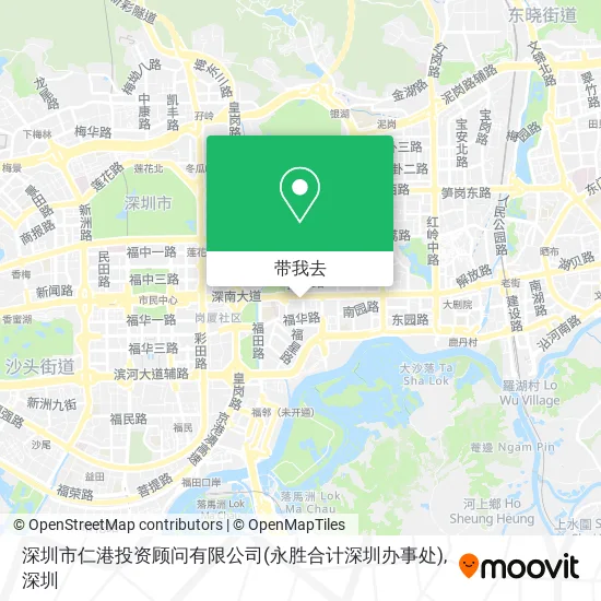 深圳市仁港投资顾问有限公司(永胜合计深圳办事处)地图