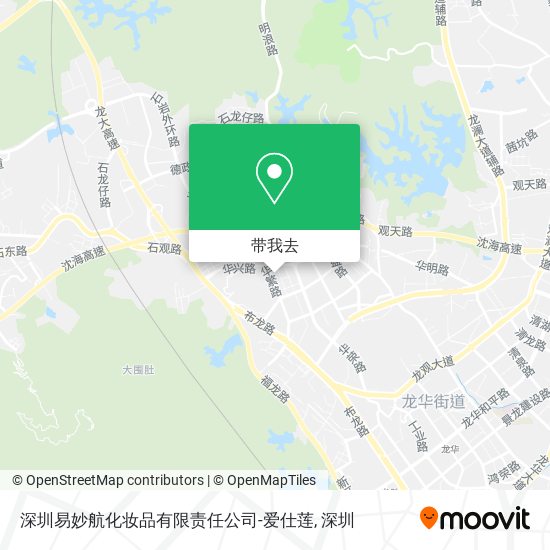 深圳易妙航化妆品有限责任公司-爱仕莲地图