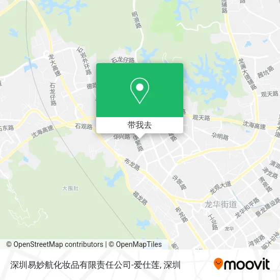 深圳易妙航化妆品有限责任公司-爱仕莲地图