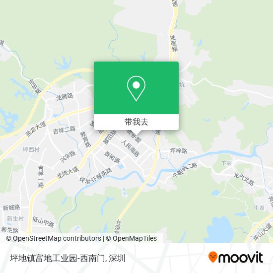 坪地镇富地工业园-西南门地图
