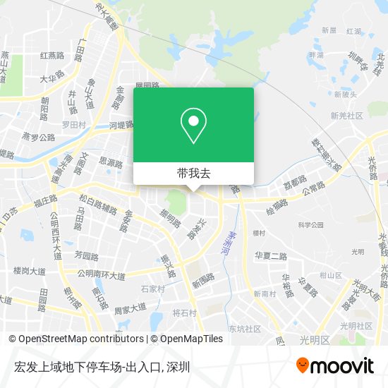 宏发上域地下停车场-出入口地图
