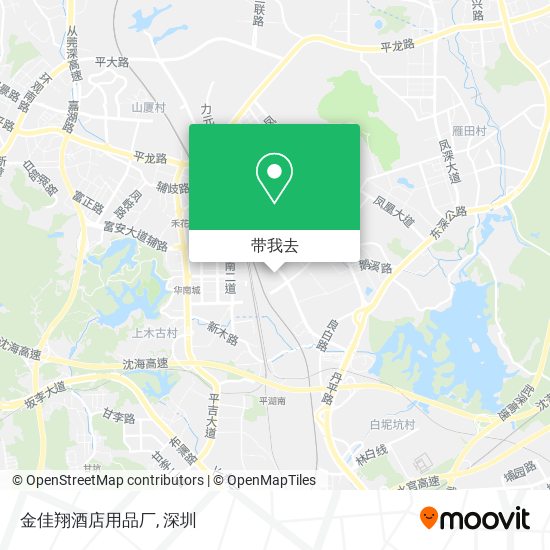 金佳翔酒店用品厂地图