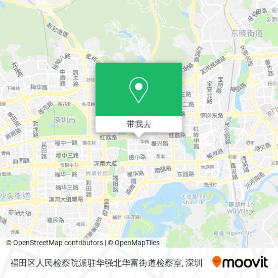 福田区人民检察院派驻华强北华富街道检察室地图