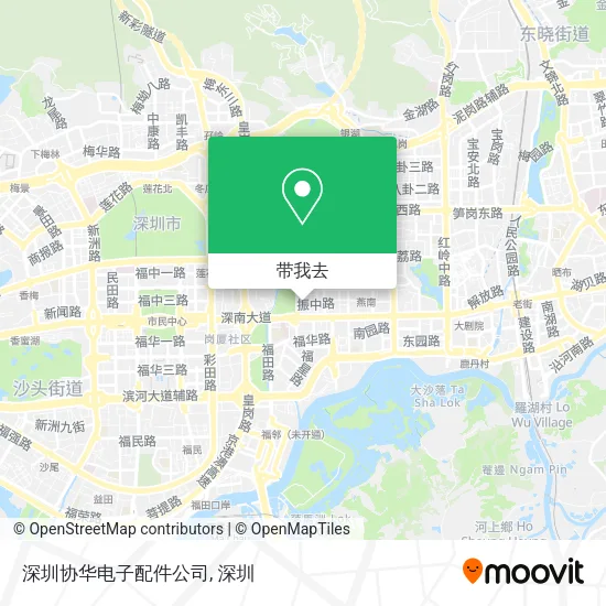 深圳协华电子配件公司地图