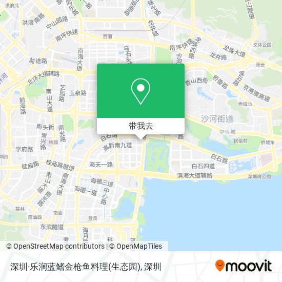 深圳·乐涧蓝鳍金枪鱼料理(生态园)地图