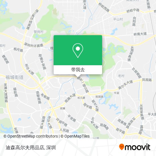 迪森高尔夫用品店地图