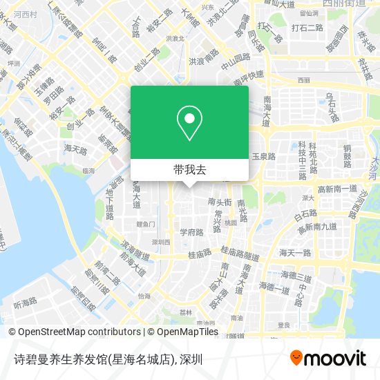 诗碧曼养生养发馆(星海名城店)地图