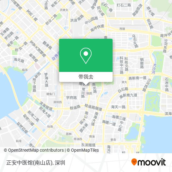 正安中医馆(南山店)地图