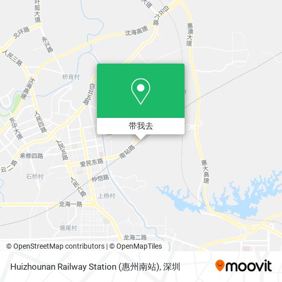 Huizhounan Railway Station (惠州南站)地图