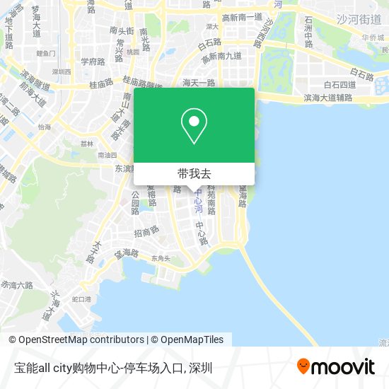 宝能all city购物中心-停车场入口地图