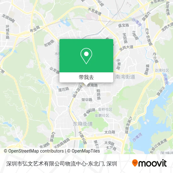 深圳市弘文艺术有限公司物流中心-东北门地图