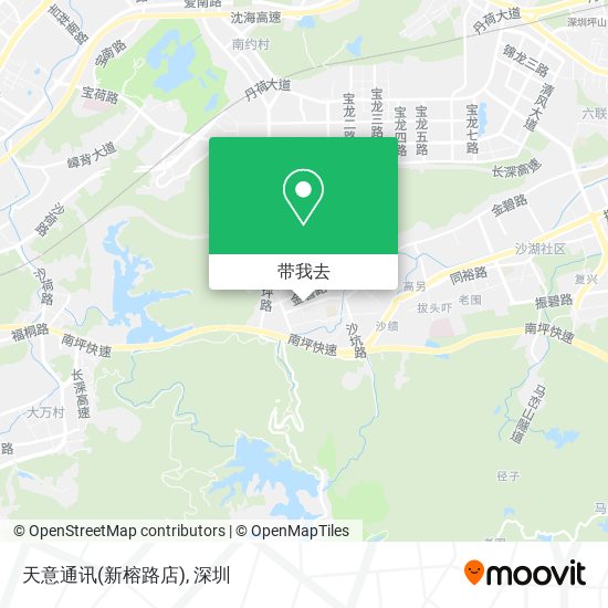 天意通讯(新榕路店)地图