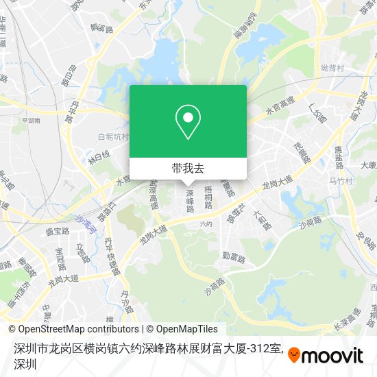 深圳市龙岗区横岗镇六约深峰路林展财富大厦-312室地图