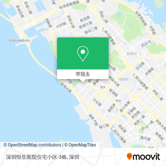深圳恒生医院住宅小区-3栋地图