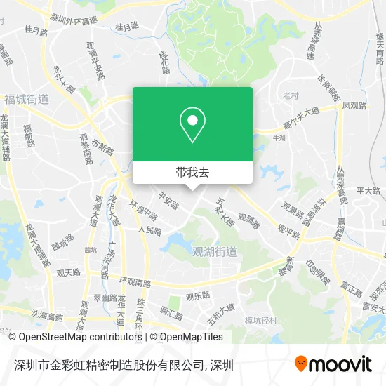 深圳市金彩虹精密制造股份有限公司地图