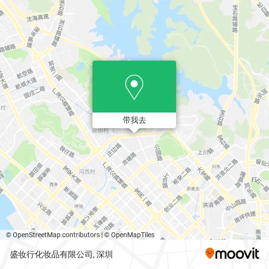 盛妆行化妆品有限公司地图