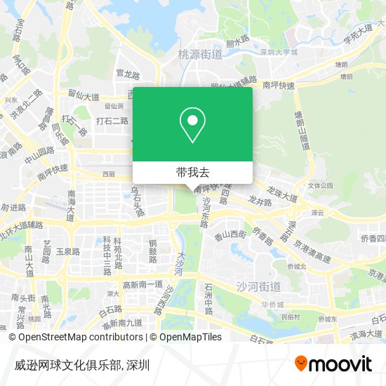 威逊网球文化俱乐部地图