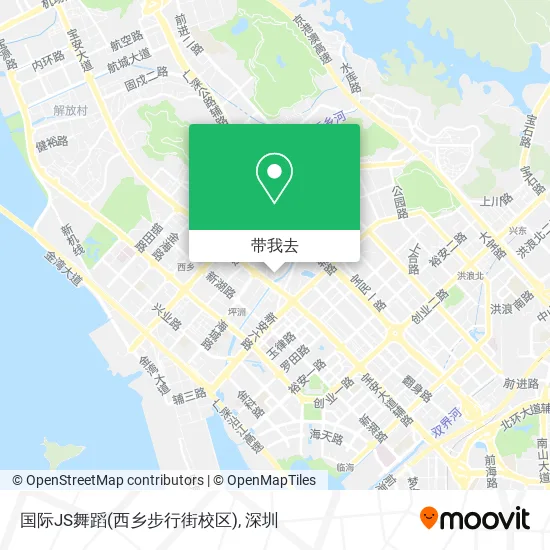 国际JS舞蹈(西乡步行街校区)地图