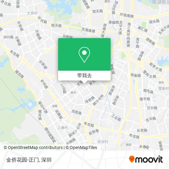 金侨花园-正门地图