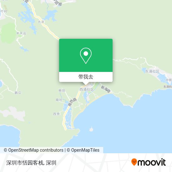 深圳市恬园客栈地图