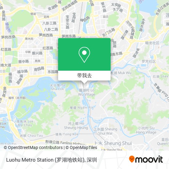 Luohu Metro Station (罗湖地铁站)地图