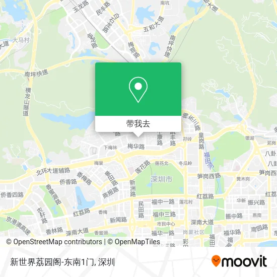 新世界荔园阁-东南1门地图