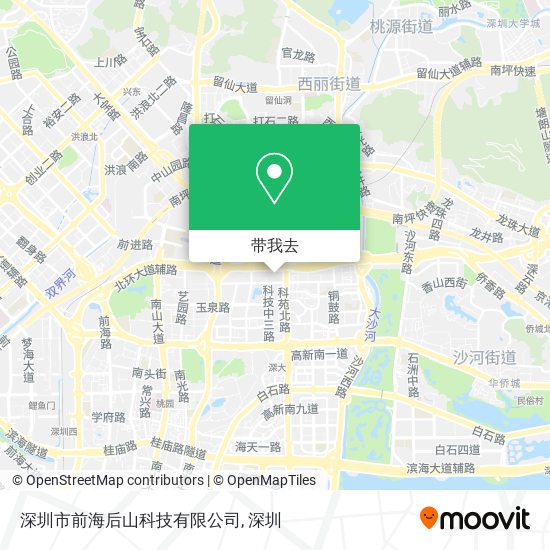 深圳市前海后山科技有限公司地图