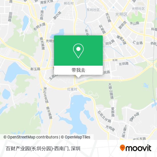 百财产业园(长圳分园)-西南门地图