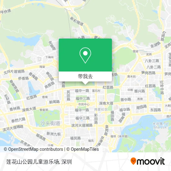 莲花山公园儿童游乐场地图